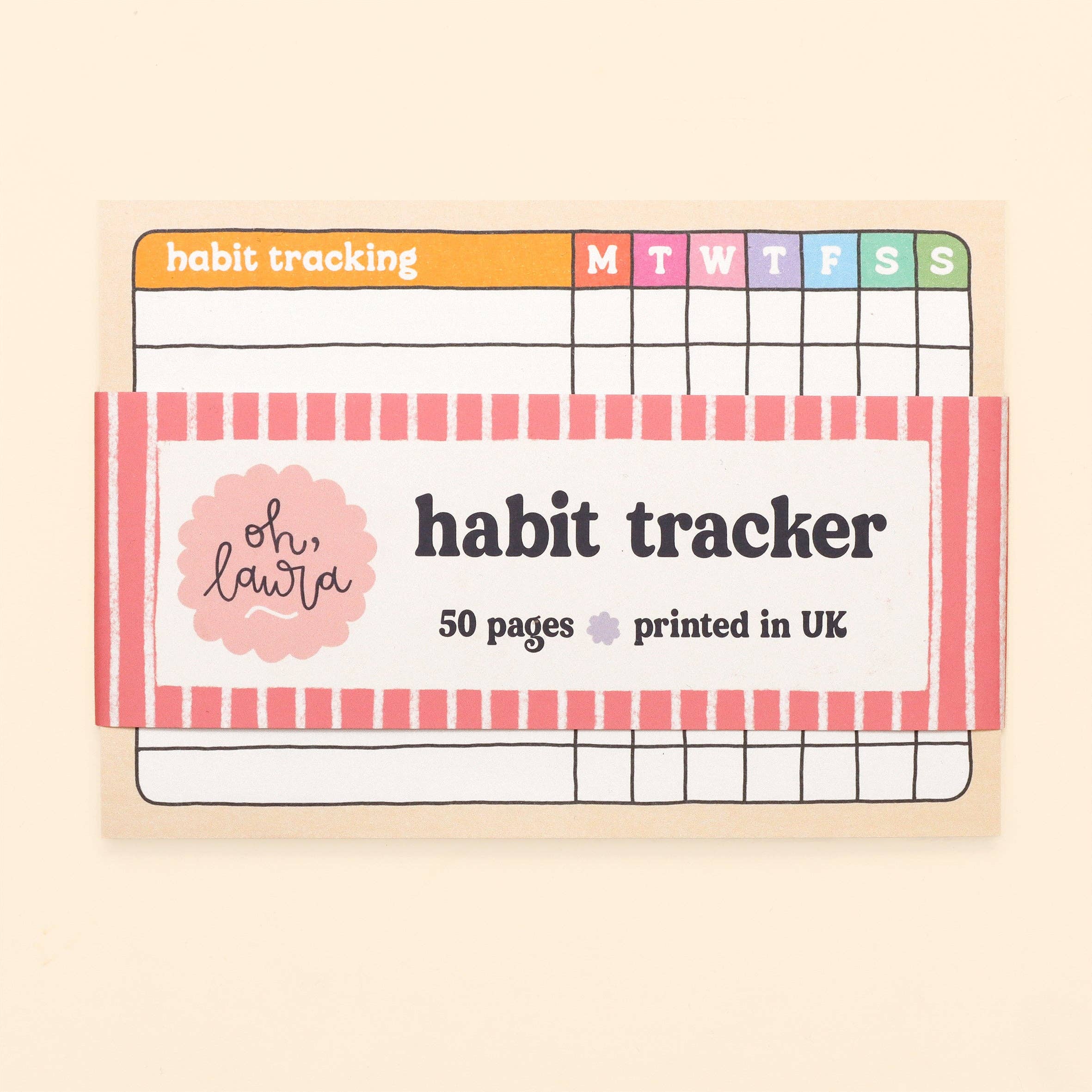 Oh, Laura, A6 Habit Tracker Notepad