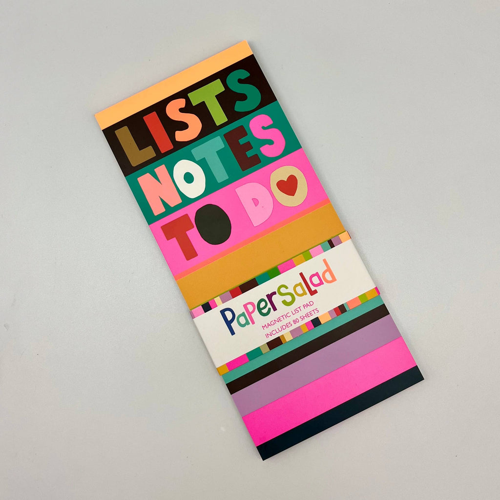 Paper Salad Magnetic List, Notes, To Do Notepad