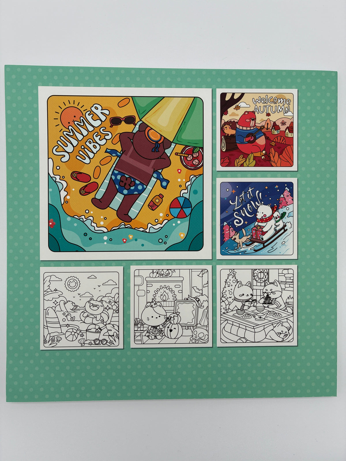 Sweet Seasons - lovely and warm colouring book