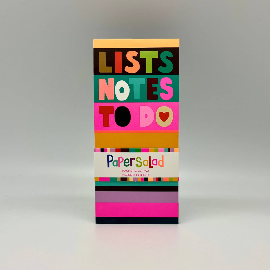Paper Salad Magnetic List, Notes, To Do Notepad
