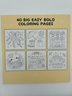 Stress Relief - easy, bold colouring book