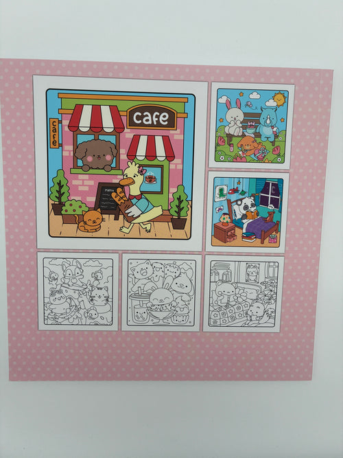 Cozy Friends - cute & comfy colouring book