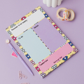 Cute Flower Print A5 Day Planner Notepad by The Happy Company